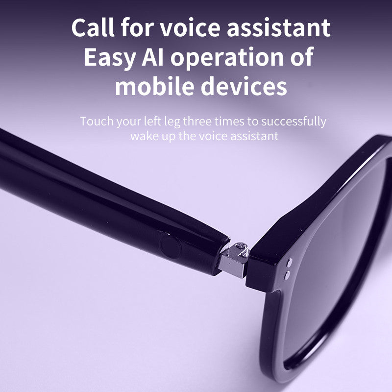 2025 Fashion AI 100MP Camera Smart Glasses Waterproof Bluetooth Call Playing Music Smart Glasses-2