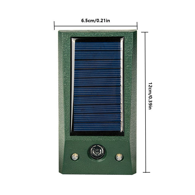 Ultrasonic Animal Repeller Outdoor Mouse Repellent Devices with Strobe Flashing Light Waterproof Solar Animal Repeller-3