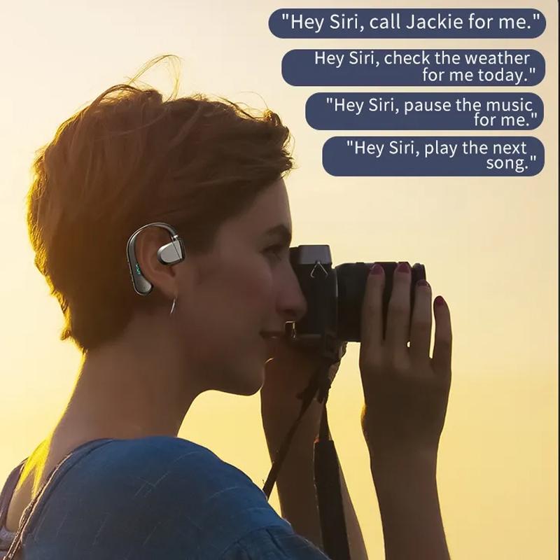 NNEDSZ Wireless Bluetooth Headphone With Digital Display - Black - Midnight Blue-3