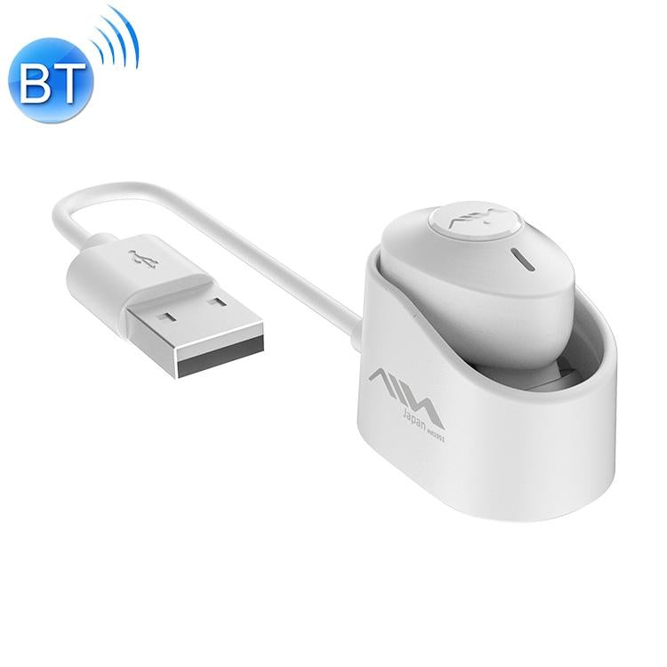 NNEDSZ Wireless Bluetooth Earphone With Charging Box - Single - White-1