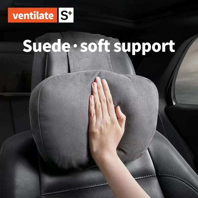 Car Neck Pillow Car Seat Headrest Pillow Auto Memory Cotton Protector Cushion for Universal Car Head Support for Gaming Chair all good