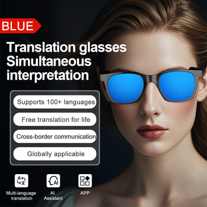 Smart Glasses with AI Translator BT Glasses Hands-Free Music & Calls Outdoor Sports Headphones Waterproof for Men & Woman-1
