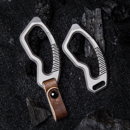 Titanium Alloy Keychain Rings Buckle for Hanging Ornament-0