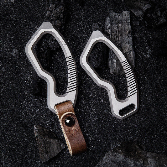Titanium Alloy Keychain Rings Buckle for Hanging Ornament-0