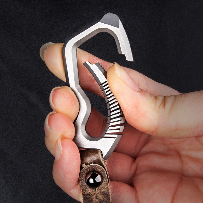 Titanium Alloy Keychain Rings Buckle for Hanging Ornament-1