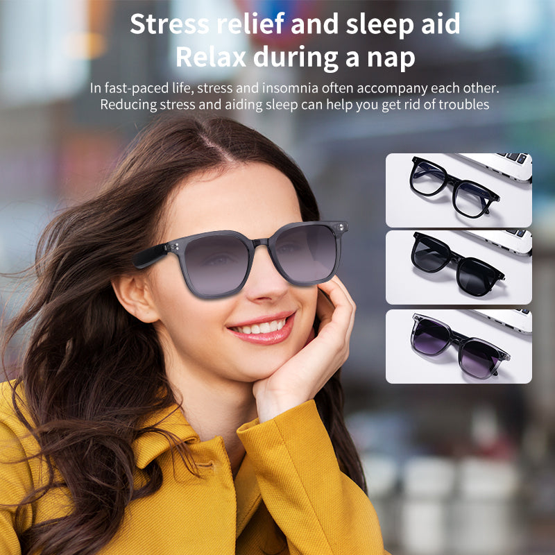 2025 Fashion AI 100MP Camera Smart Glasses Waterproof Bluetooth Call Playing Music Smart Glasses-3