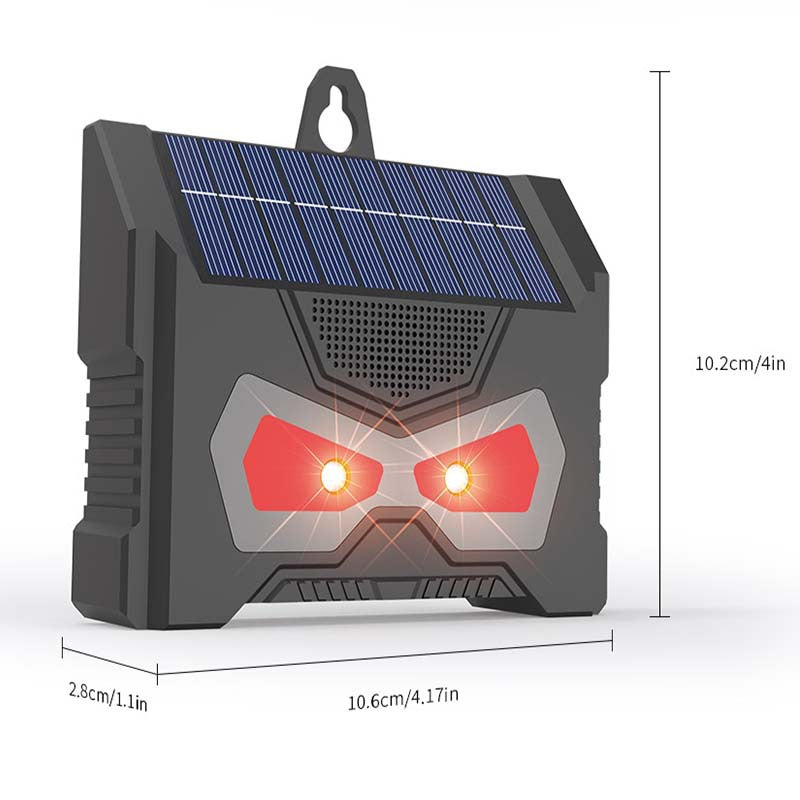 Solar Animal Repeller 2024 Upgraded Predator Nocturnal Animal Repellent, Red Led Light Control Outdoor Deterrent Coyote Raccoon Deer Fox Skunk Squirrel for Garden Yard Farm Chicken Coop-4