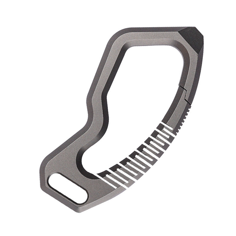 Titanium Alloy Keychain Rings Buckle for Hanging Ornament-4