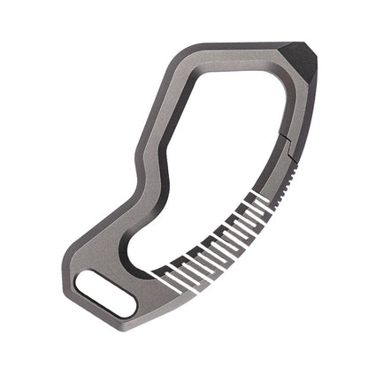 Titanium Alloy Keychain Rings Buckle for Hanging Ornament-4