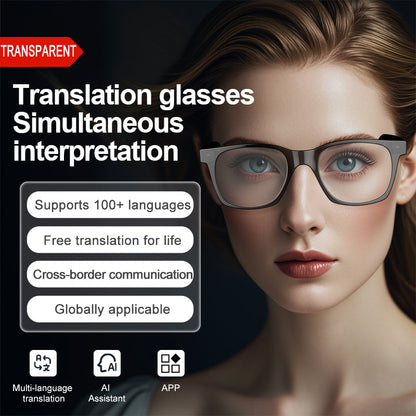 Smart Glasses with AI Translator BT Glasses Hands-Free Music & Calls Outdoor Sports Headphones Waterproof for Men & Woman-6