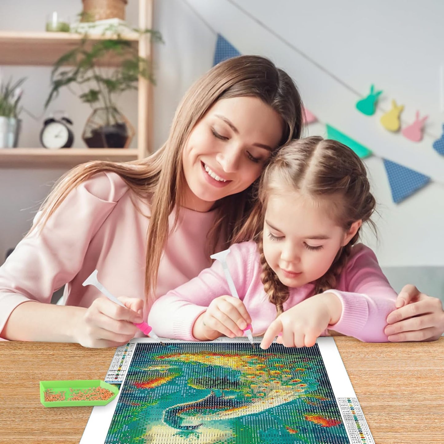 Peacock 2 DIY Art Kit, 5D Diamond Painting for Adults & Kids, 30X20Cm Decor