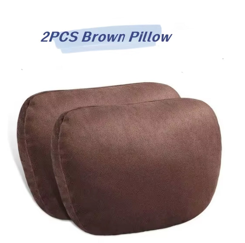 Car Neck Pillow Car Seat Headrest Pillow Auto Memory Cotton Protector Cushion for Universal Car Head Support for Gaming Chair all good