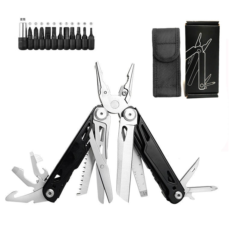 Foldable Multitools with Scissors and Screwdriver Stainless Steel Multi Tool Pliers with Replaceable Wire Cutters and Saw-5