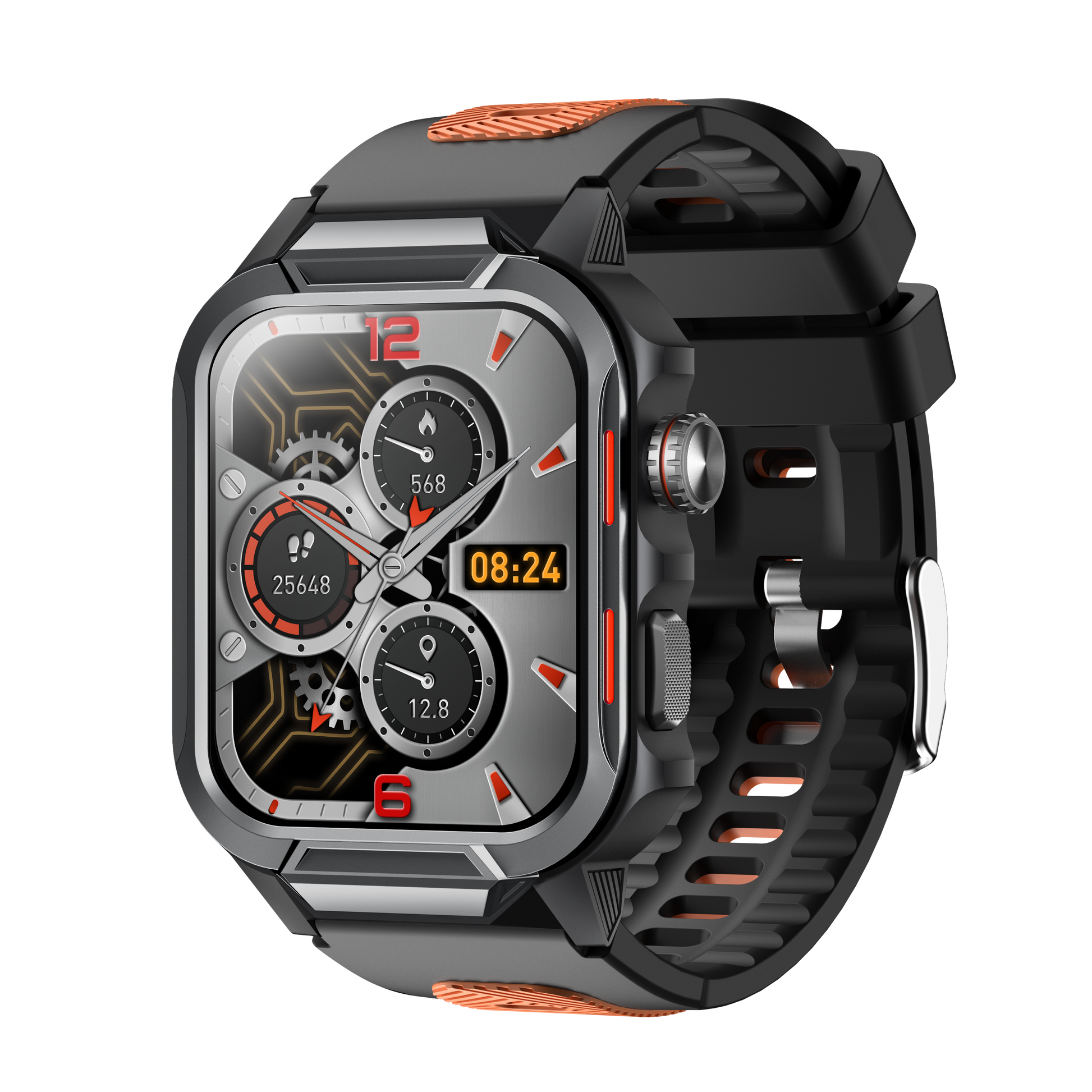 Smart Watch for Men 3ATM Waterproof Smartwatch 1.96 inch screen for Android and iOS Phones Fitness Tracker Watch with 100+ Sports Modes-6