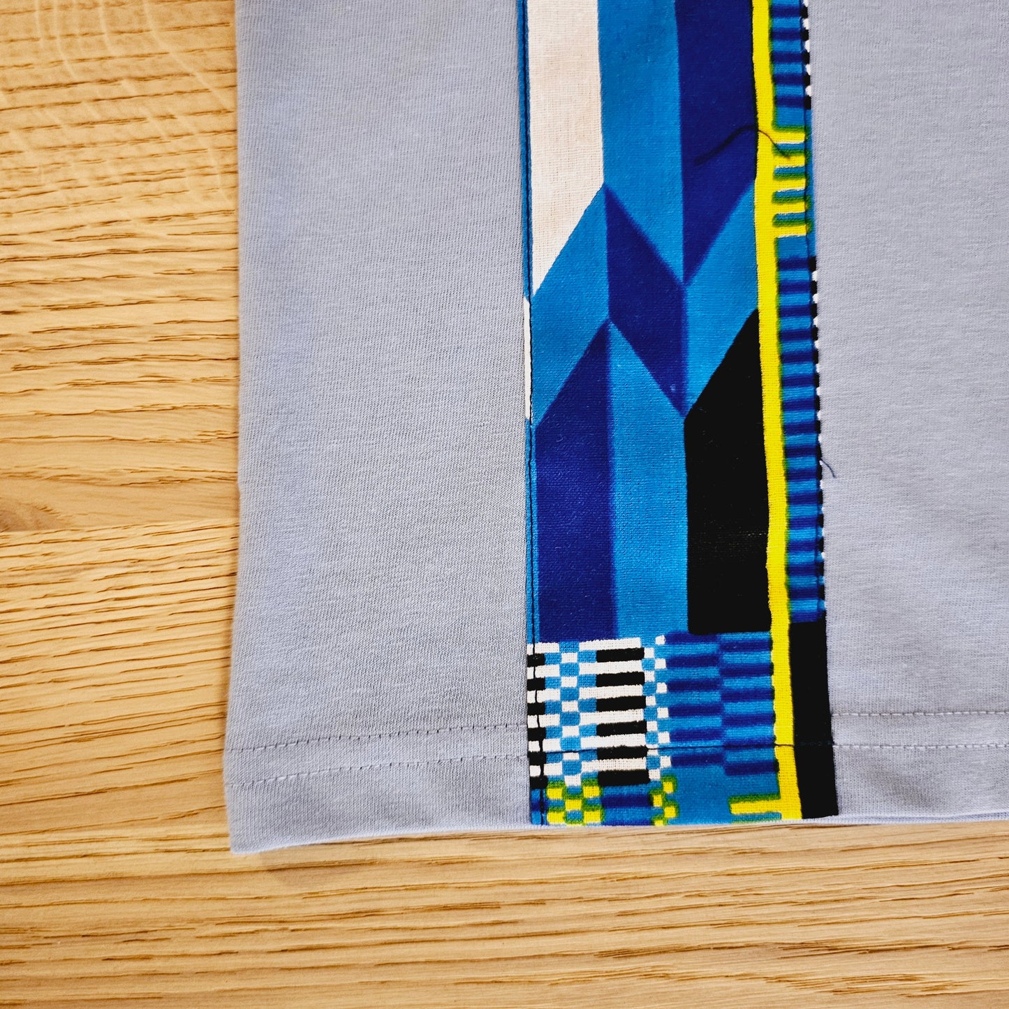 Kids T-shirt with African Ankara Print Detail | 100% cotton
