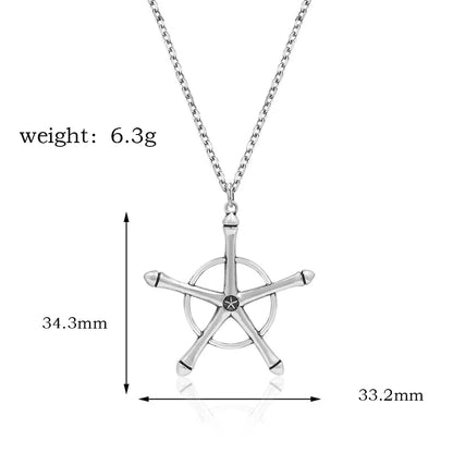 Uryuu Quincy Cross Pendant Necklace - Ichigo Soul Reaper Badge Necklace - Anime Cosplay Gifts for Fan Kids Girls Teens Women Men all good