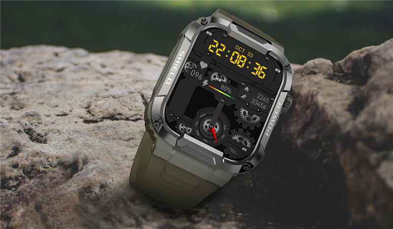 Military Smart Watch, 1.85-Inch Touch Screen Tactical Smartwatch with Text and Call, Heart Rate, Blood Oxygen, and Activity Trackers-4