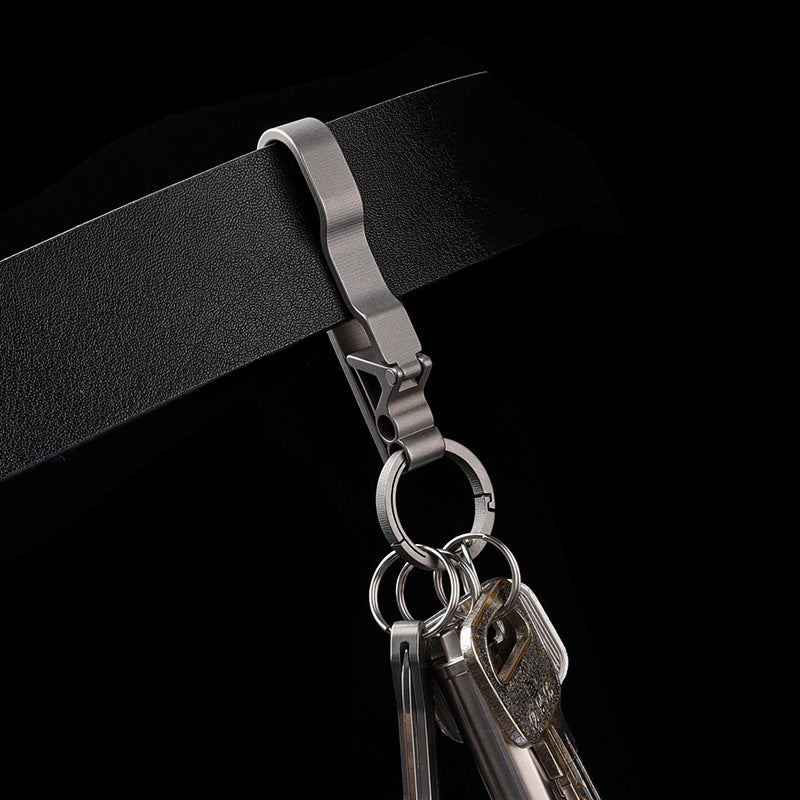 Men's Titanium Alloy Keychain - Lightweight & Strong Key Ring-1