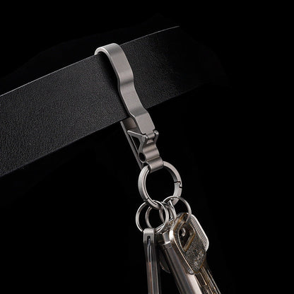 Men's Titanium Alloy Keychain - Lightweight & Strong Key Ring-1