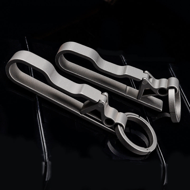 Men's Titanium Alloy Keychain - Lightweight & Strong Key Ring-2