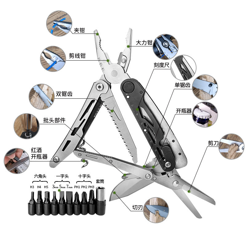 EDC Tool with 12+ Functions | Small Bottle Opener keychain with Screwdriver, Wrench, and Box Cutter for Travel, Outdoor, and Everyday Use-1