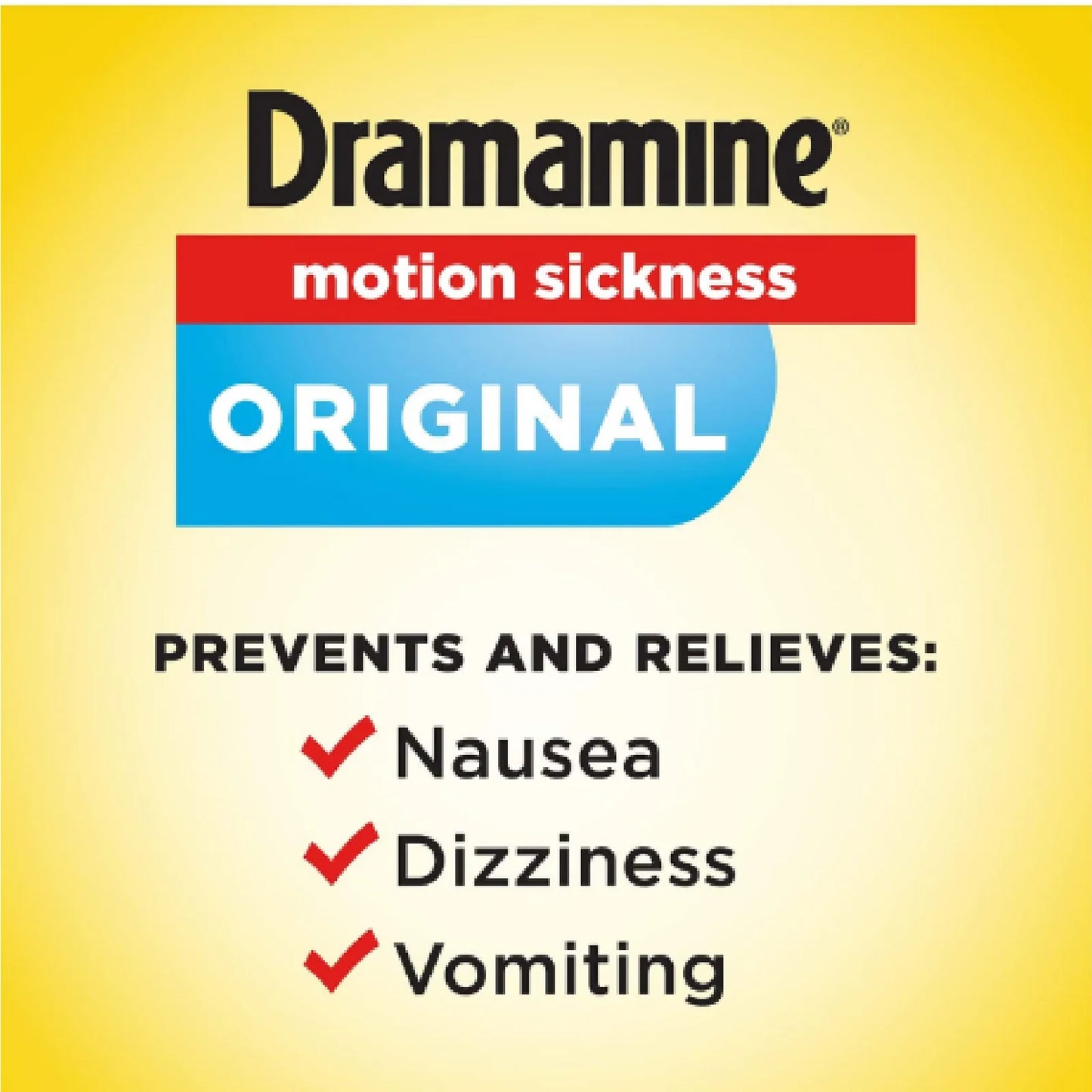 Dual Action Motion Sickness Relief, Orignal Formula, 12 Ct, 5 Pack