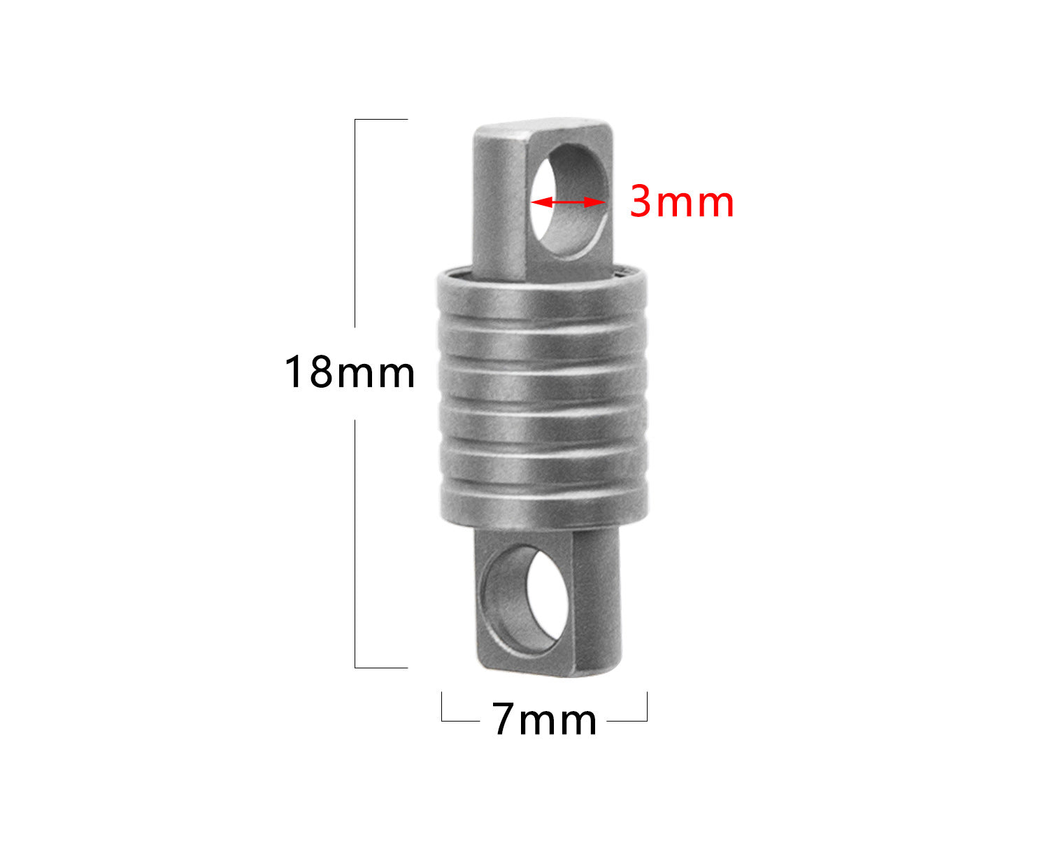 Premium Titanium Keychain for Men - Ultra-Lightweight & Durable EDC Key Holder with Modern Design & Compact Size-3