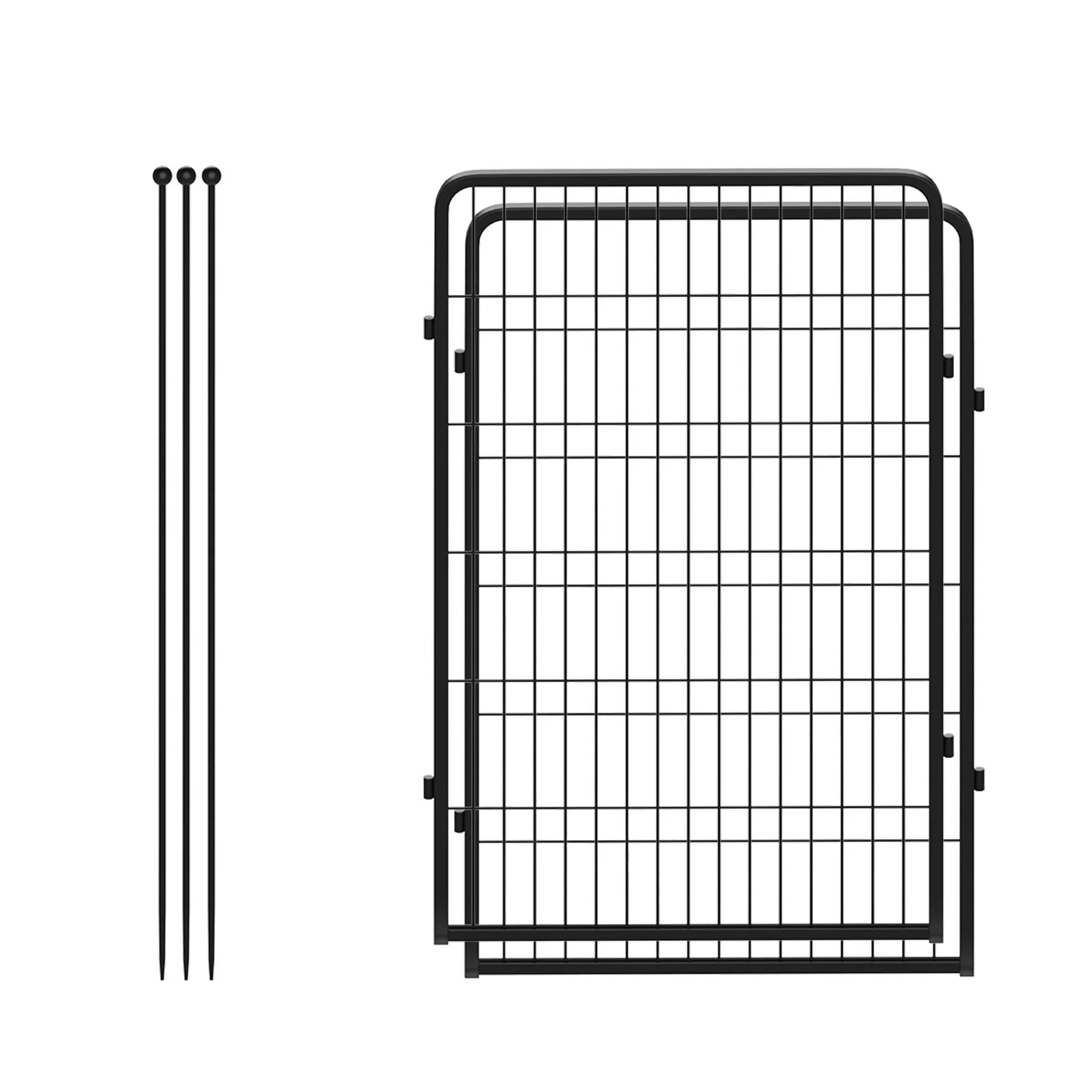 Rollick Dog Playpen for Yard, RV Camping, 45 Inch 2 Panels for Large Dogs│Patented, Black