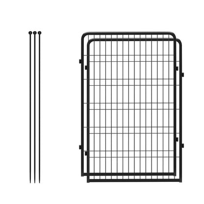 Rollick Dog Playpen for Yard, RV Camping, 45 Inch 2 Panels for Large Dogs│Patented, Black