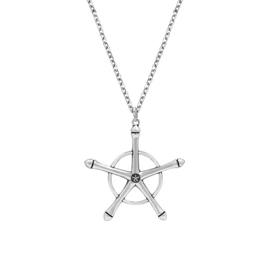 Uryuu Quincy Cross Pendant Necklace - Ichigo Soul Reaper Badge Necklace - Anime Cosplay Gifts for Fan Kids Girls Teens Women Men all good