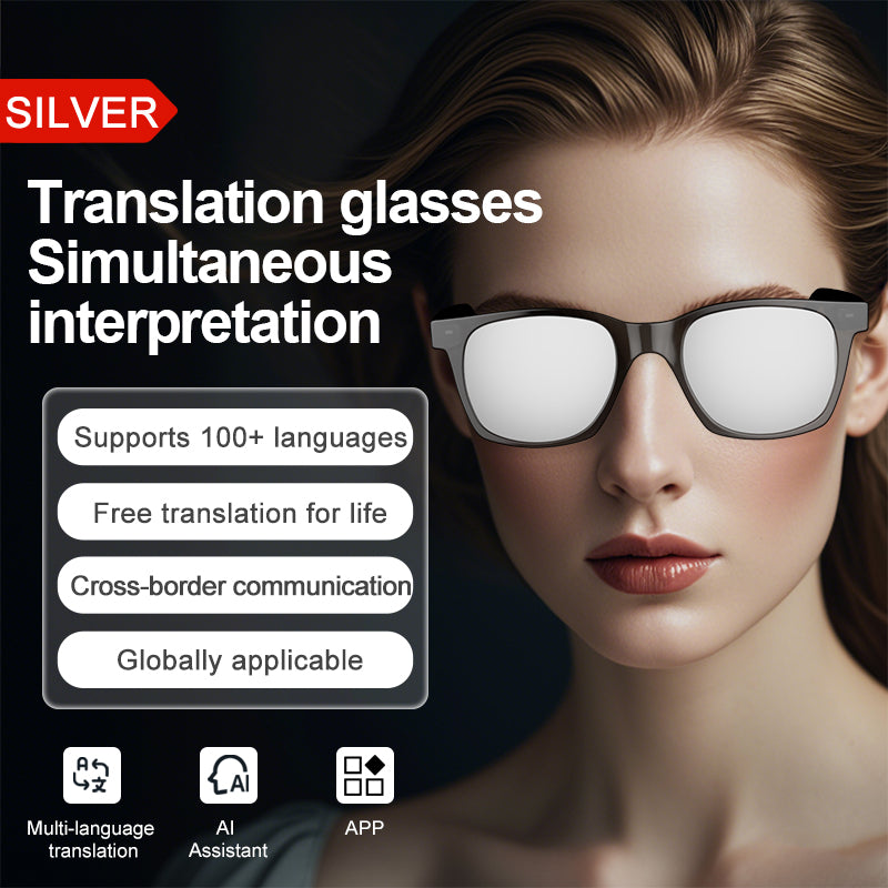 Smart Glasses with AI Translator BT Glasses Hands-Free Music & Calls Outdoor Sports Headphones Waterproof for Men & Woman-5