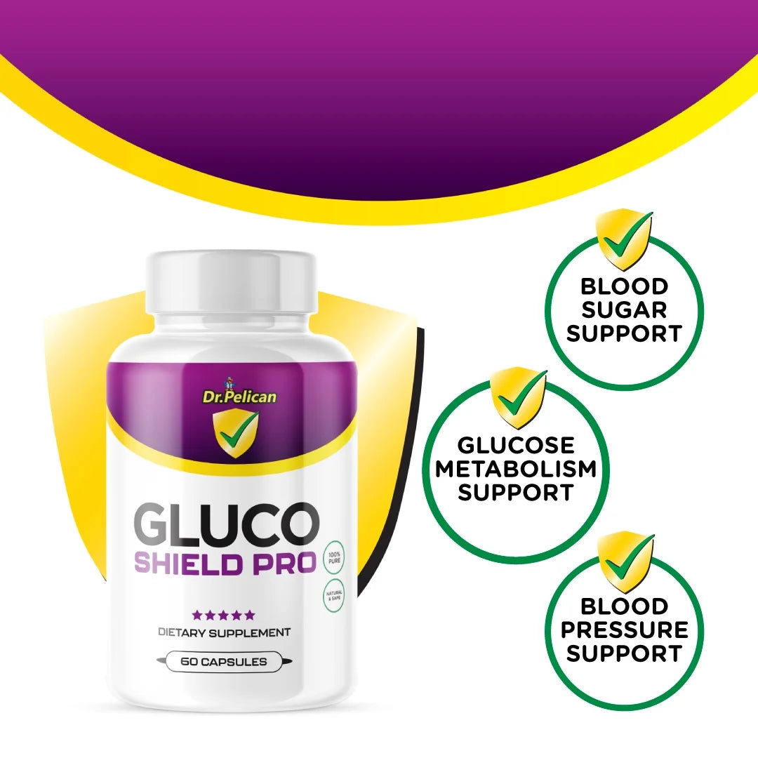 Gluco Shield Pro-Glucose/Blood Sugar/Metabolism Support- 60 Capsules- Dr. Pelican