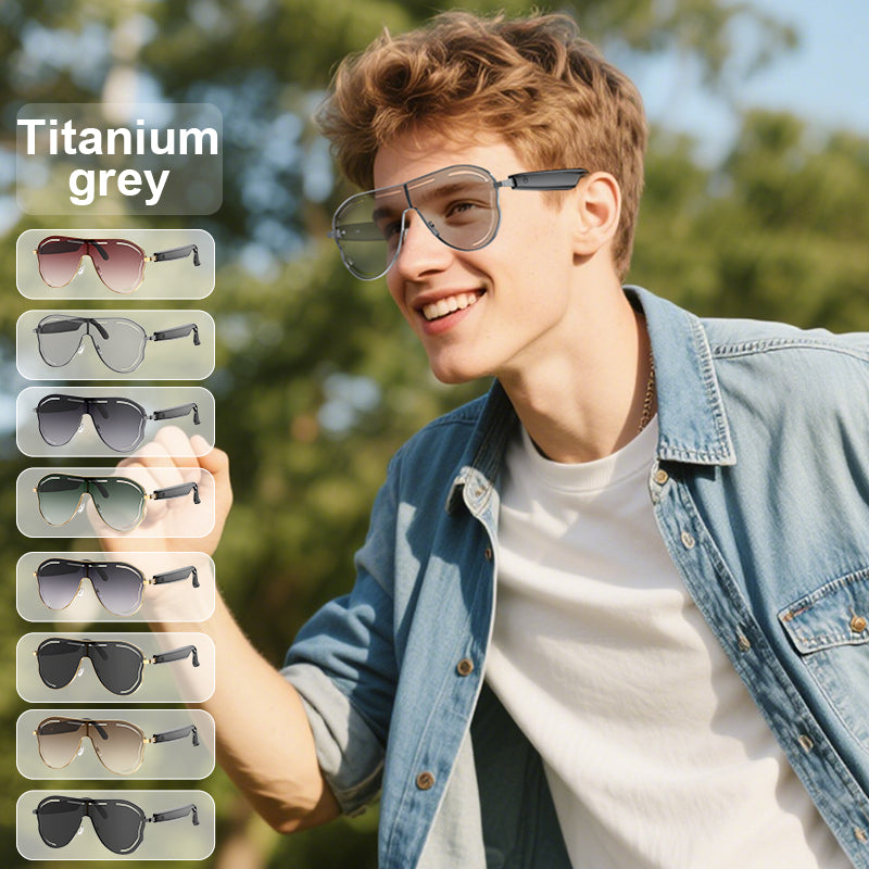 Smart Glasses with AI Translation, Support 110+ Languages, Blue Light Blocking Glasses, Voice Recorder with App, Open Ear Headphones, Bluetooth Audio Glasses-5