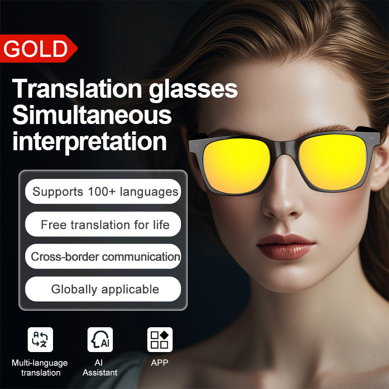 Smart Glasses with AI Translator BT Glasses Hands-Free Music & Calls Outdoor Sports Headphones Waterproof for Men & Woman-3