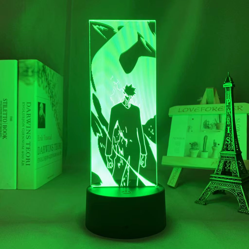 Anime Led Light Solo Leveling Acrylic Glowing Stand Sung Jin Woo Action Figure for Kids Boys Bedroom Decor Manga Gifts all good