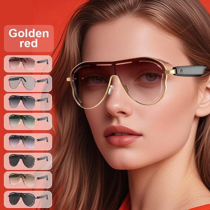 Smart Glasses with AI Translation, Support 110+ Languages, Blue Light Blocking Glasses, Voice Recorder with App, Open Ear Headphones, Bluetooth Audio Glasses-6