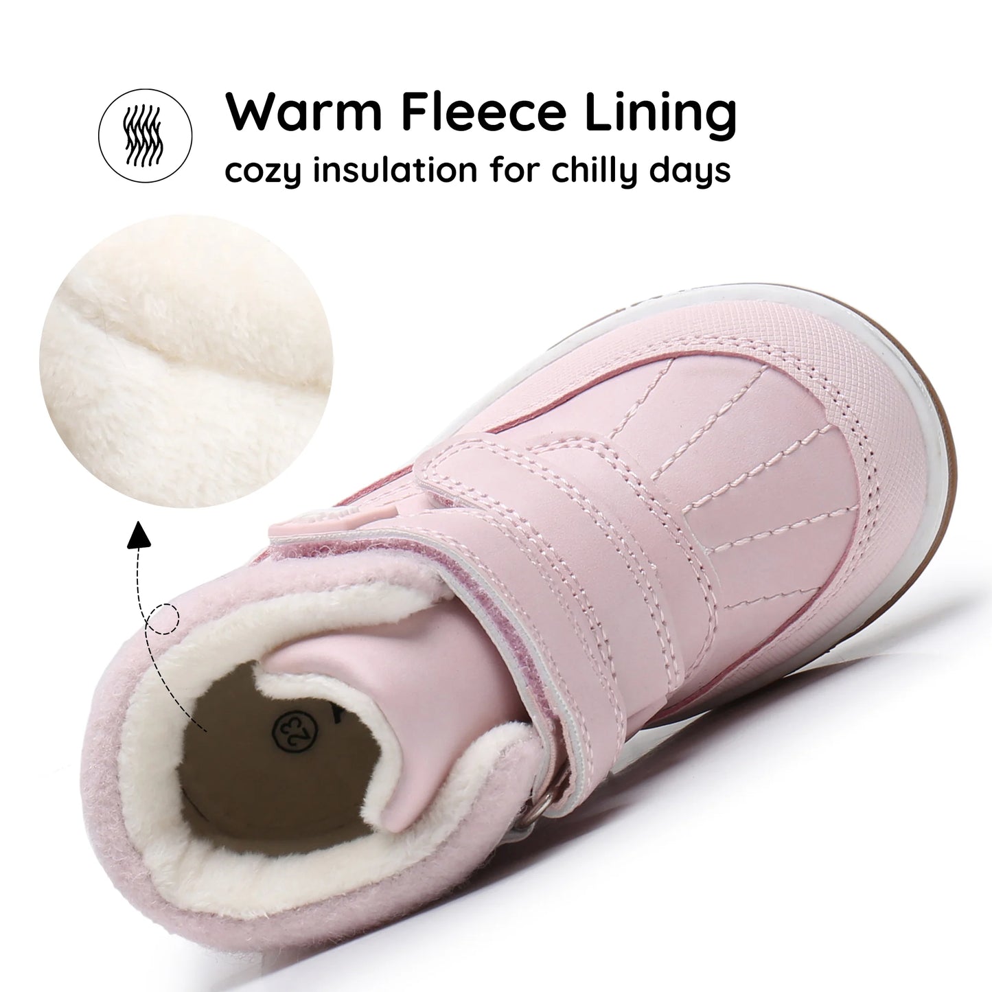 Girls Boots Toddler Girls Fall Winter Boots Outdoor with Hook and Loop (Toddler/Little Kid)