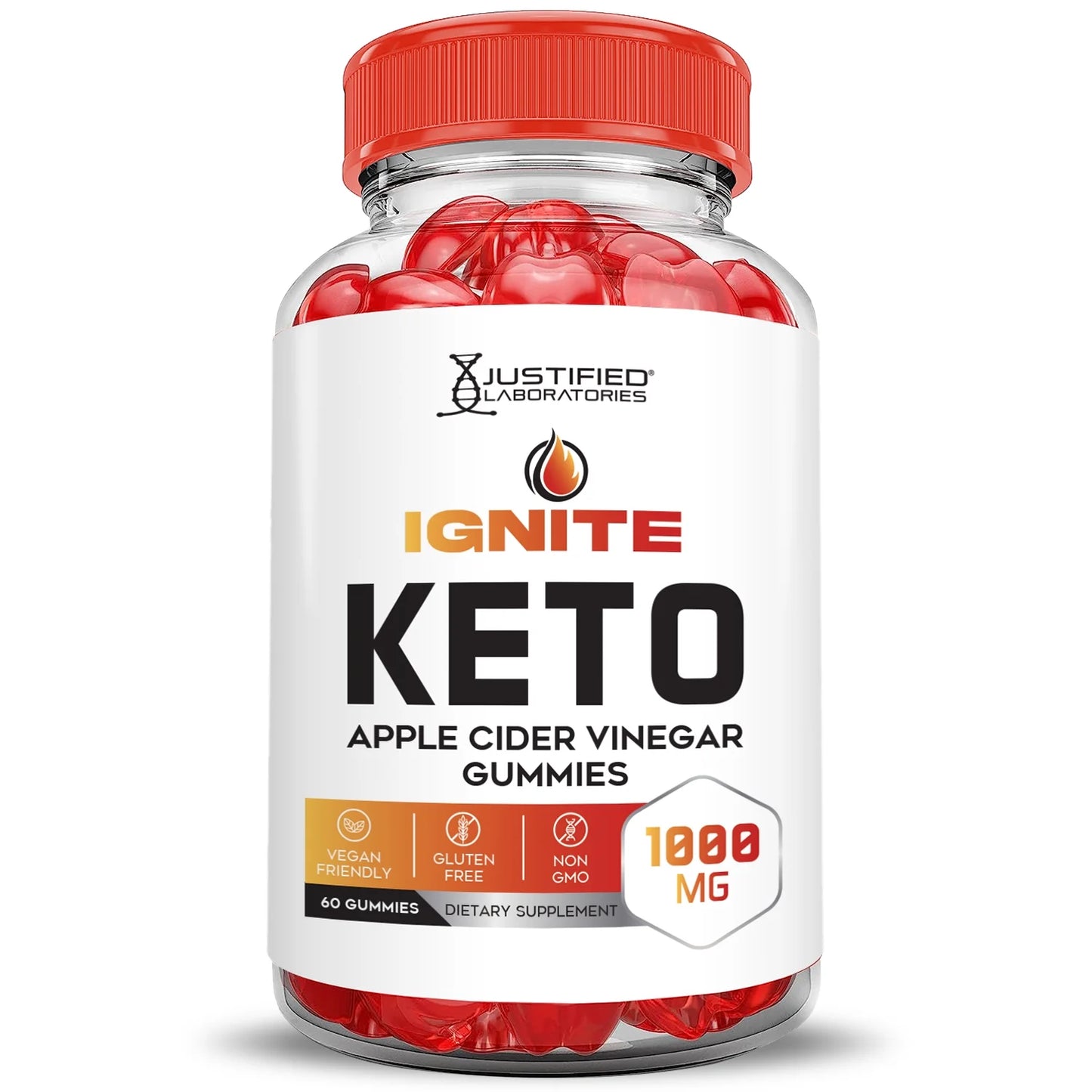 Ignite Keto ACV Gummies 1000MG Dietary Supplement 60 Gummys