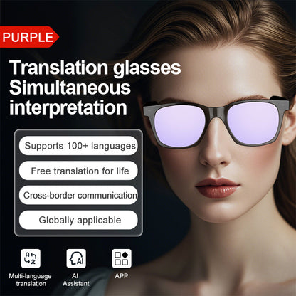 Smart Glasses with AI Translator BT Glasses Hands-Free Music & Calls Outdoor Sports Headphones Waterproof for Men & Woman-7