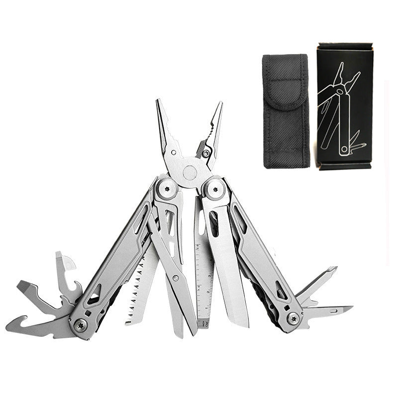 Foldable Multitools with Scissors and Screwdriver Stainless Steel Multi Tool Pliers with Replaceable Wire Cutters and Saw-2