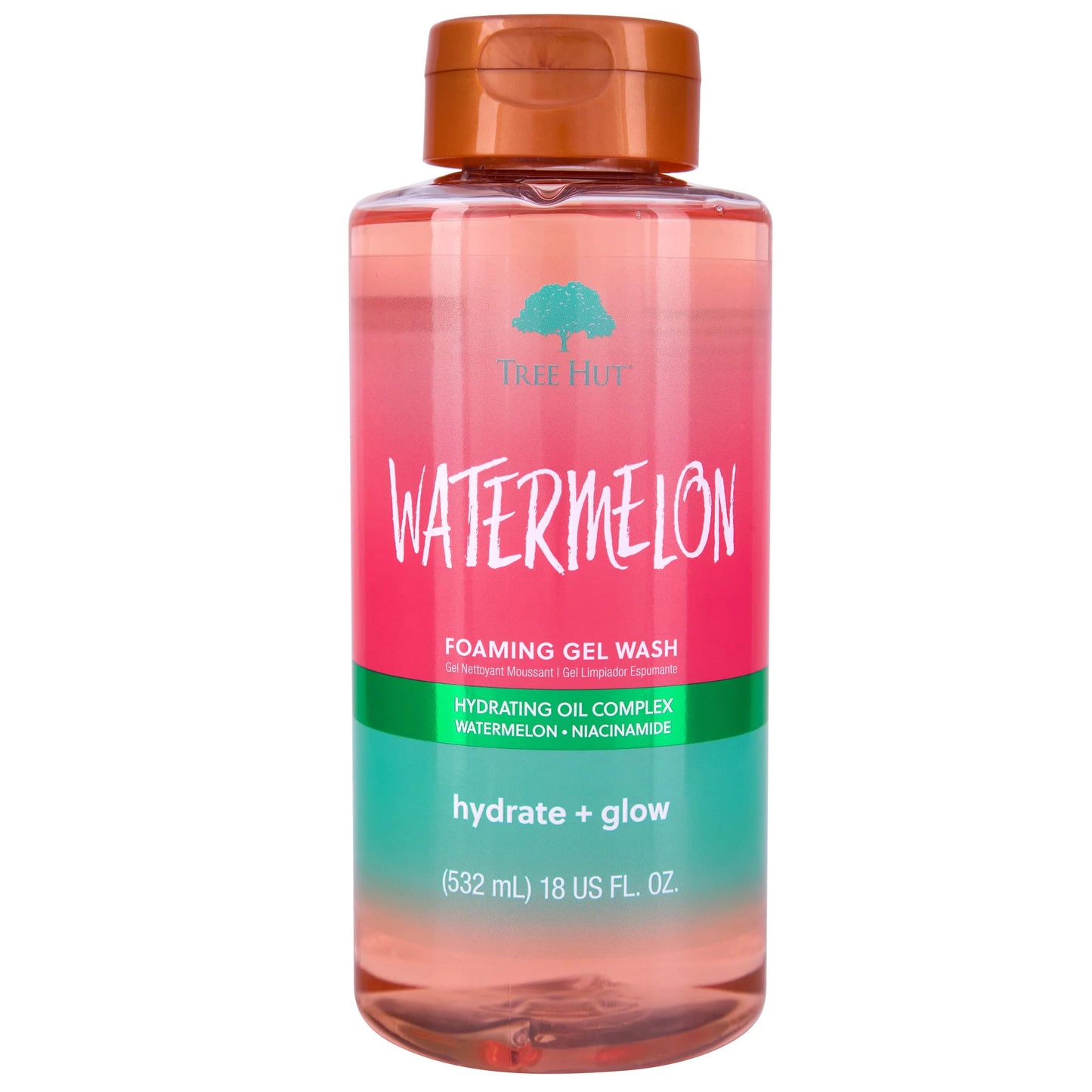 Watermelon Nourishing, Moisturizing & Hydrating Foaming Gel Wash, 18 Oz.
