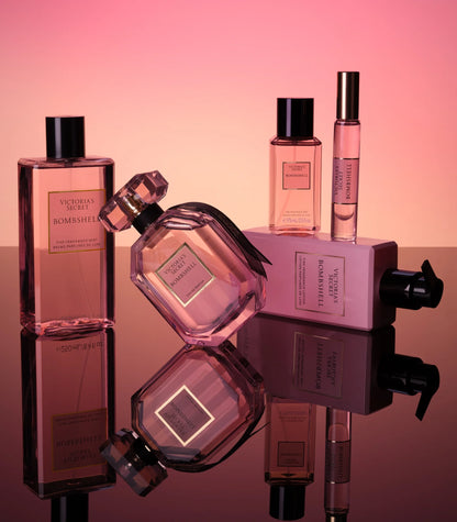 Bombshell Fragrance Body Lotion, Notes of Purple Passion Fruit, Shangri-La Peony & Vanilla Orchid (8.4 Oz)