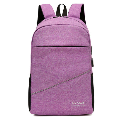 Leisure Computer Backpack Waterproof Nylon 14-inch Laptop Bag Lightweight with Multiple Pockets for Casual Daily Use-1