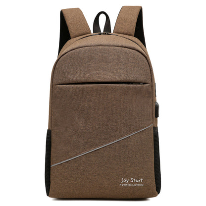 Leisure Computer Backpack Waterproof Nylon 14-inch Laptop Bag Lightweight with Multiple Pockets for Casual Daily Use-2