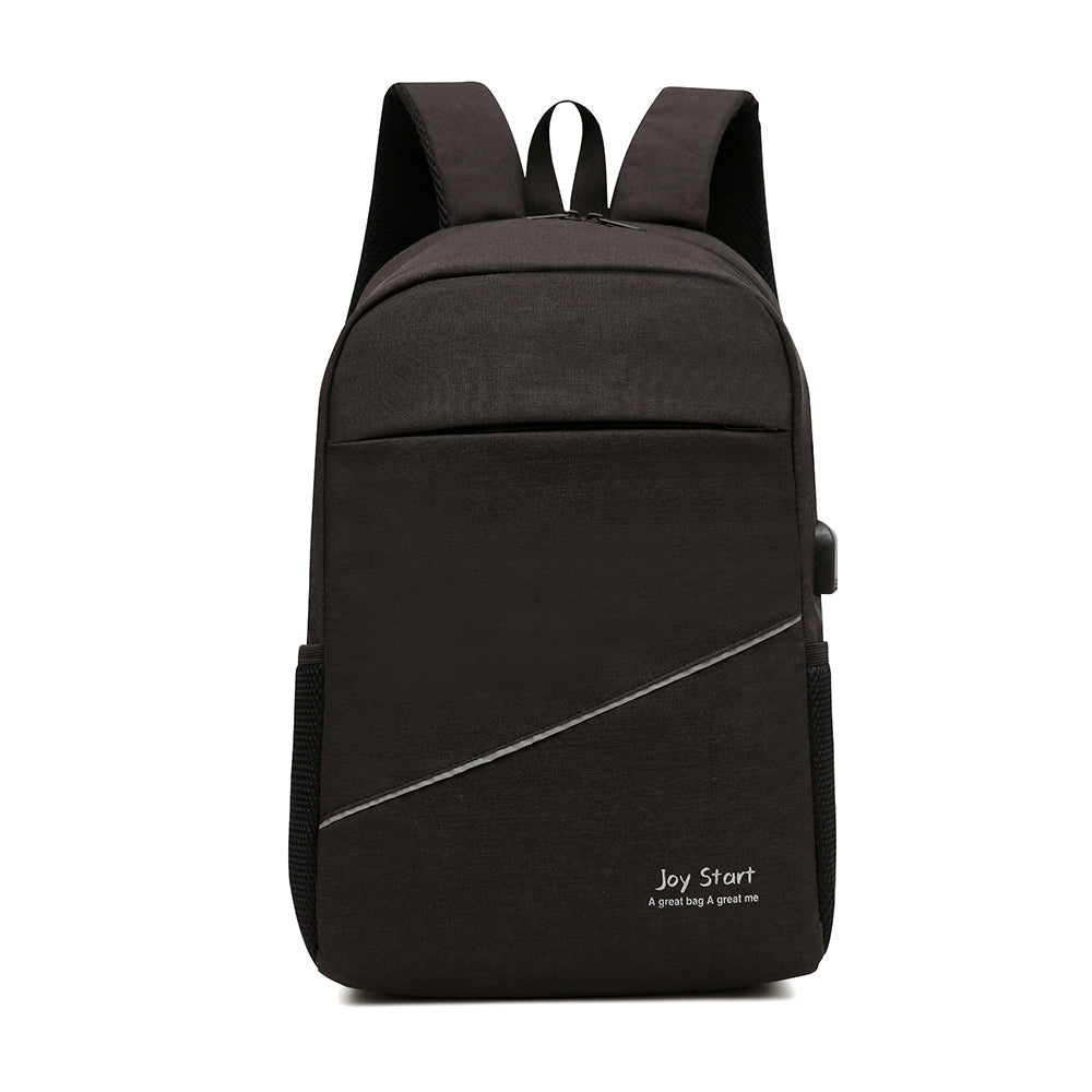Leisure Computer Backpack Waterproof Nylon 14-inch Laptop Bag Lightweight with Multiple Pockets for Casual Daily Use-0