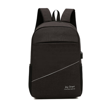 Leisure Computer Backpack Waterproof Nylon 14-inch Laptop Bag Lightweight with Multiple Pockets for Casual Daily Use-0