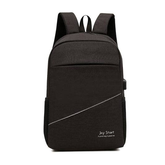Leisure Computer Backpack Waterproof Nylon 14-inch Laptop Bag Lightweight with Multiple Pockets for Casual Daily Use-0