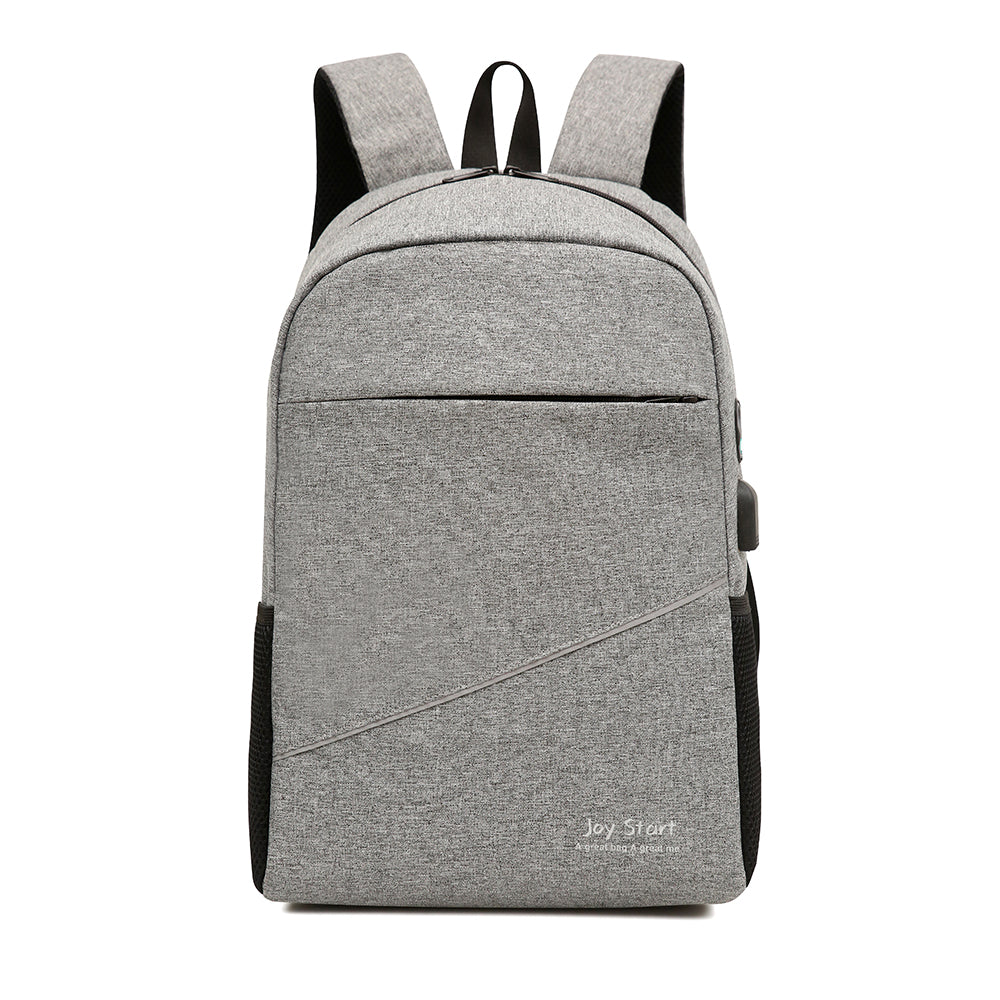 Leisure Computer Backpack Waterproof Nylon 14-inch Laptop Bag Lightweight with Multiple Pockets for Casual Daily Use-5