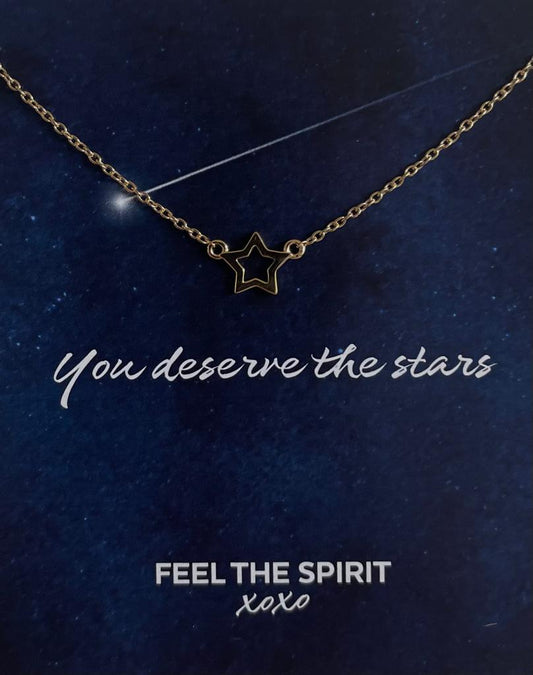 Ketting met Open Ster Goudkleur XN003G