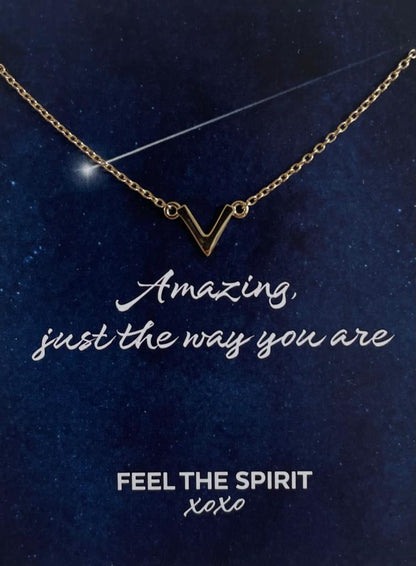 Ketting V Goldplated XN004G